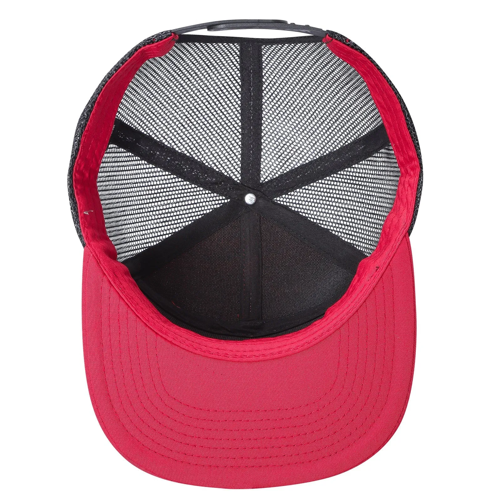 12 Pack Trucker Mesh Cap - Flat Bill, Adjustable, 7-Panel