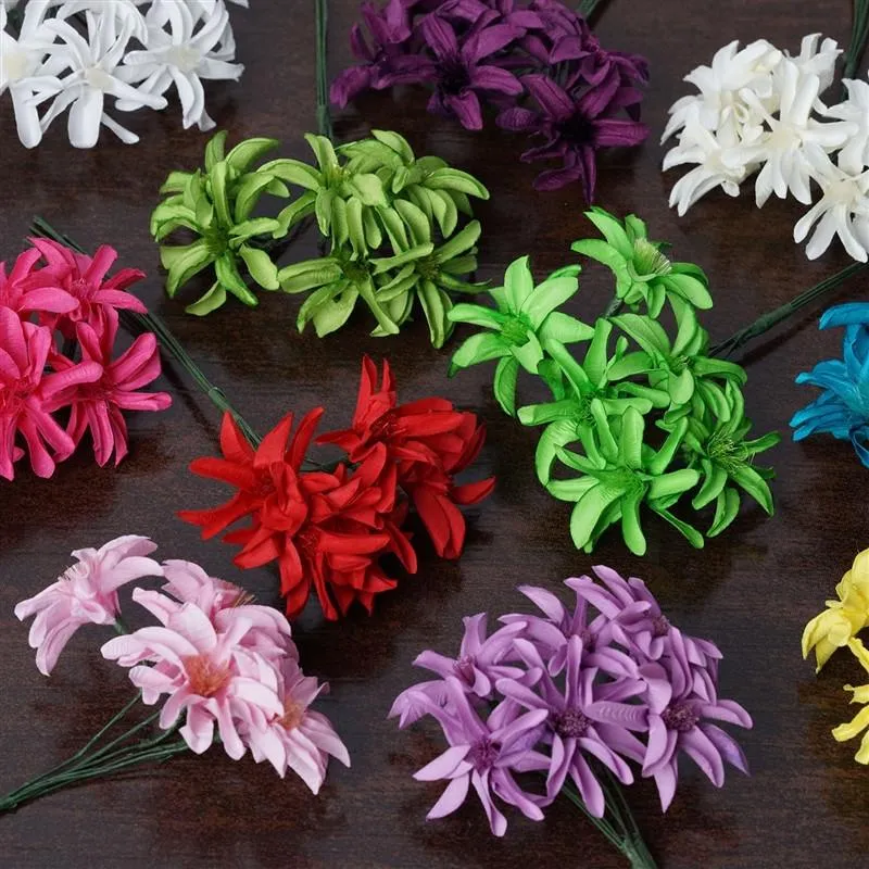 72 Poly Pink Hybrid Paper Craft Lily Flowers Corsage and Boutonniere Wedding Home Craft Decor