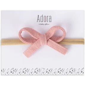 Adora Rose Mini Waffle bow Headband