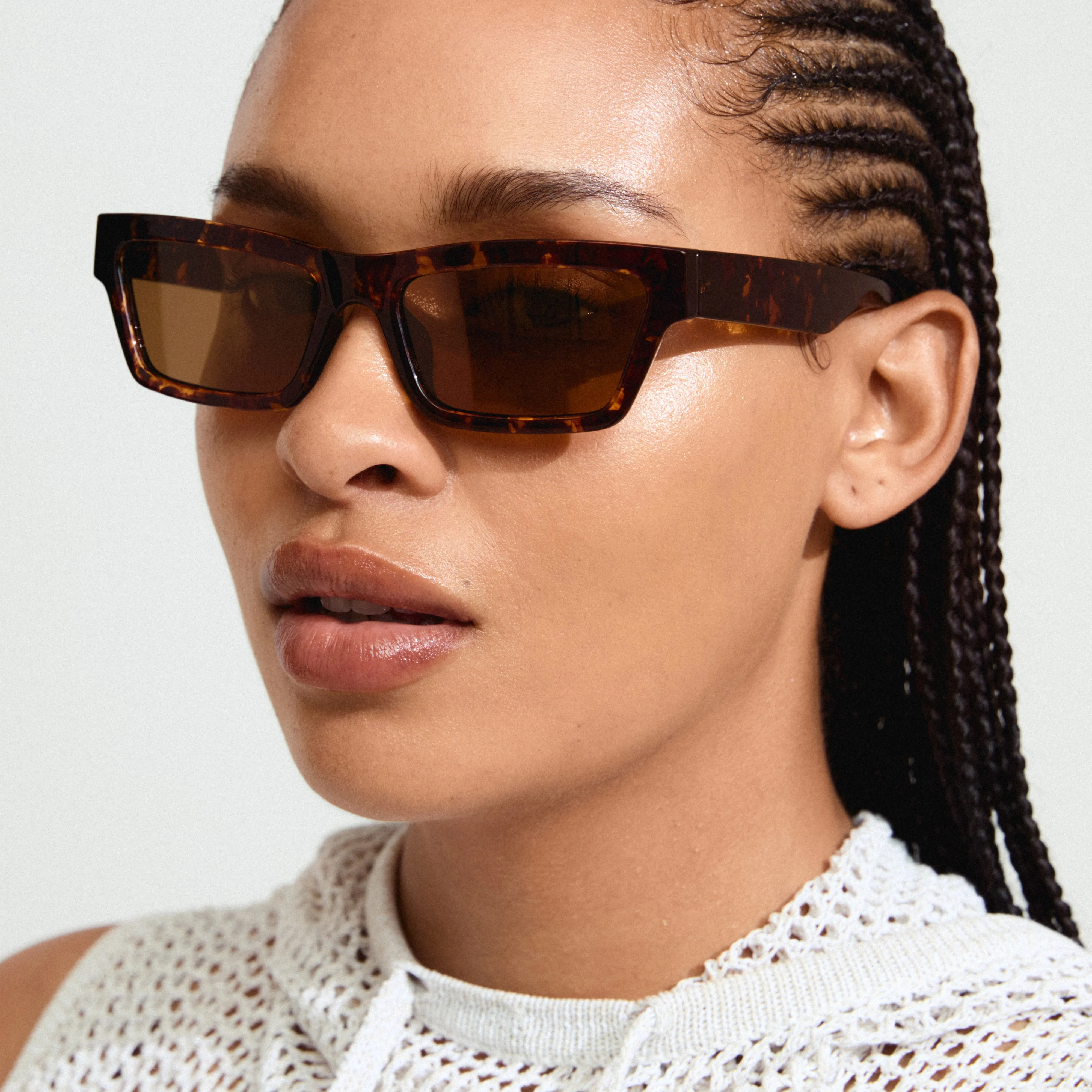 ASHLYN sunglasses tortoise brown