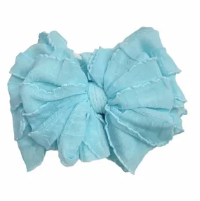 Baby Aqua Ruffled Headband