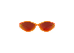 Balenciaga 90S Oval Sunglasses Fluo Orange