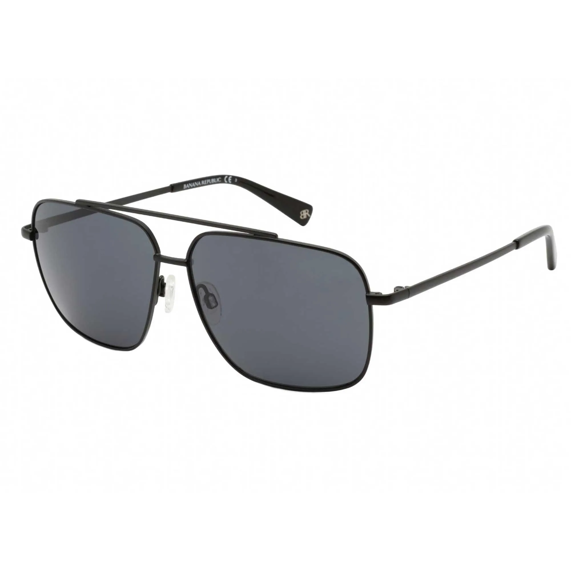 Banana Republic Women's Sunglasses - Matte Black Rectangular Metal | HIRAM/S 0003 IR
