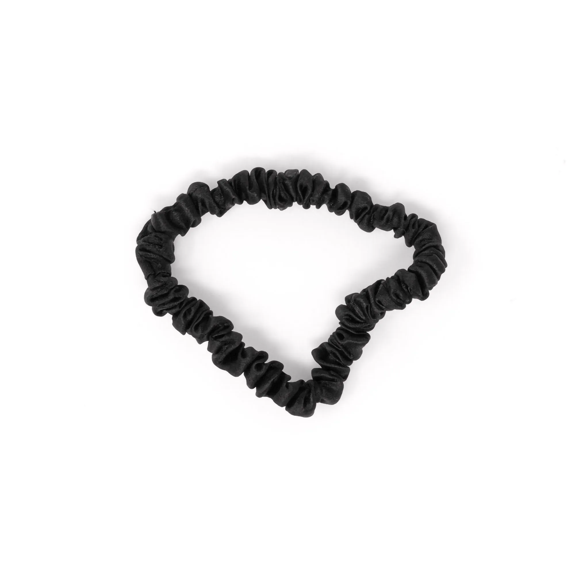 Blissy Silk Scrunchie 3Pk: Skinny Black Gold Pink