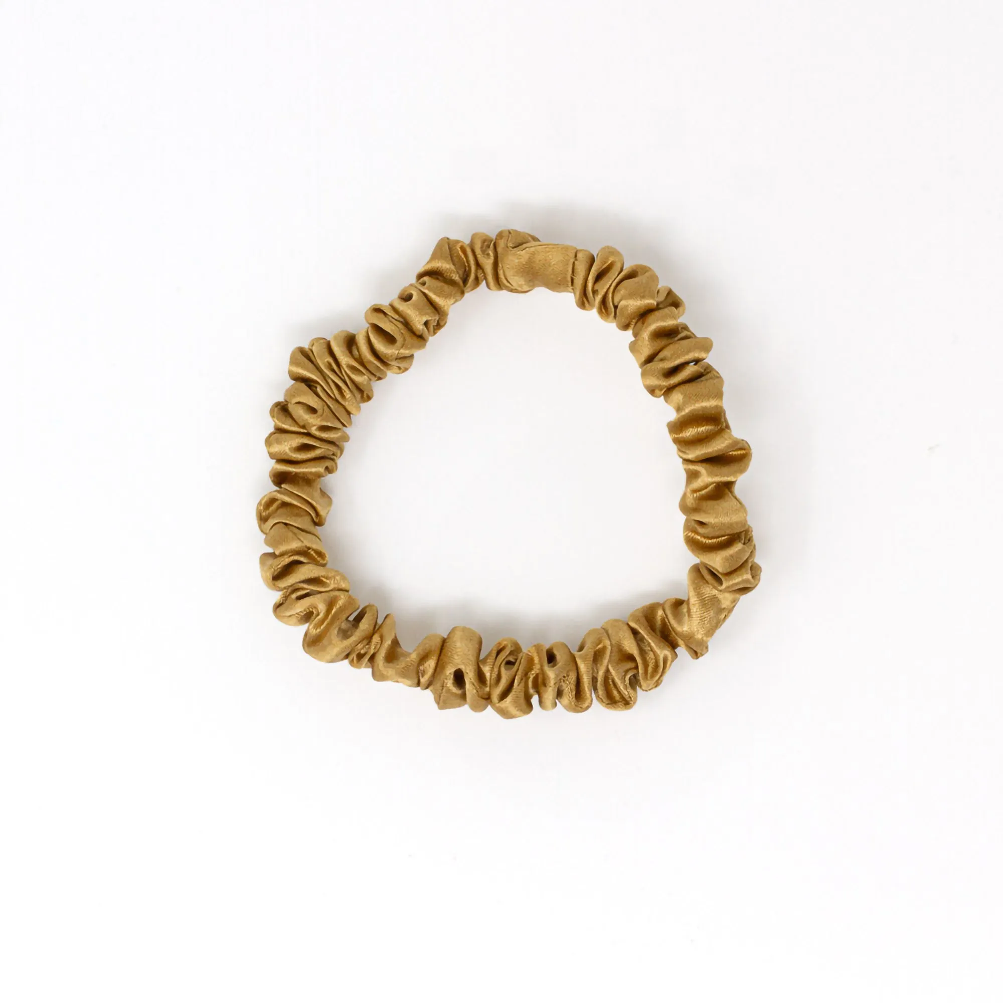 Blissy Silk Scrunchie 3Pk: Skinny Black Gold Pink