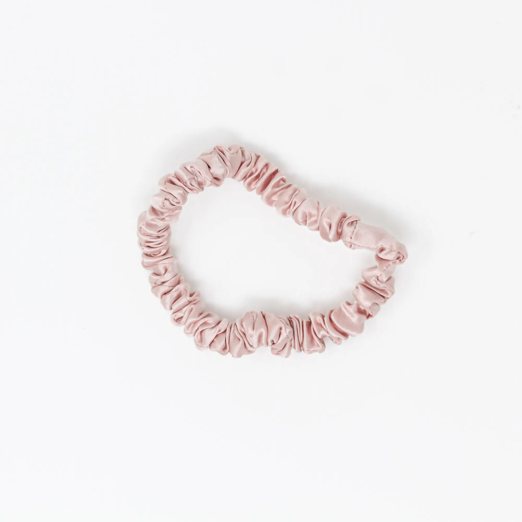 Blissy Silk Scrunchie 3Pk: Skinny Black Gold Pink
