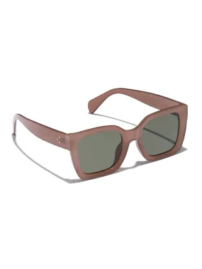 Brown Square Sunglasses