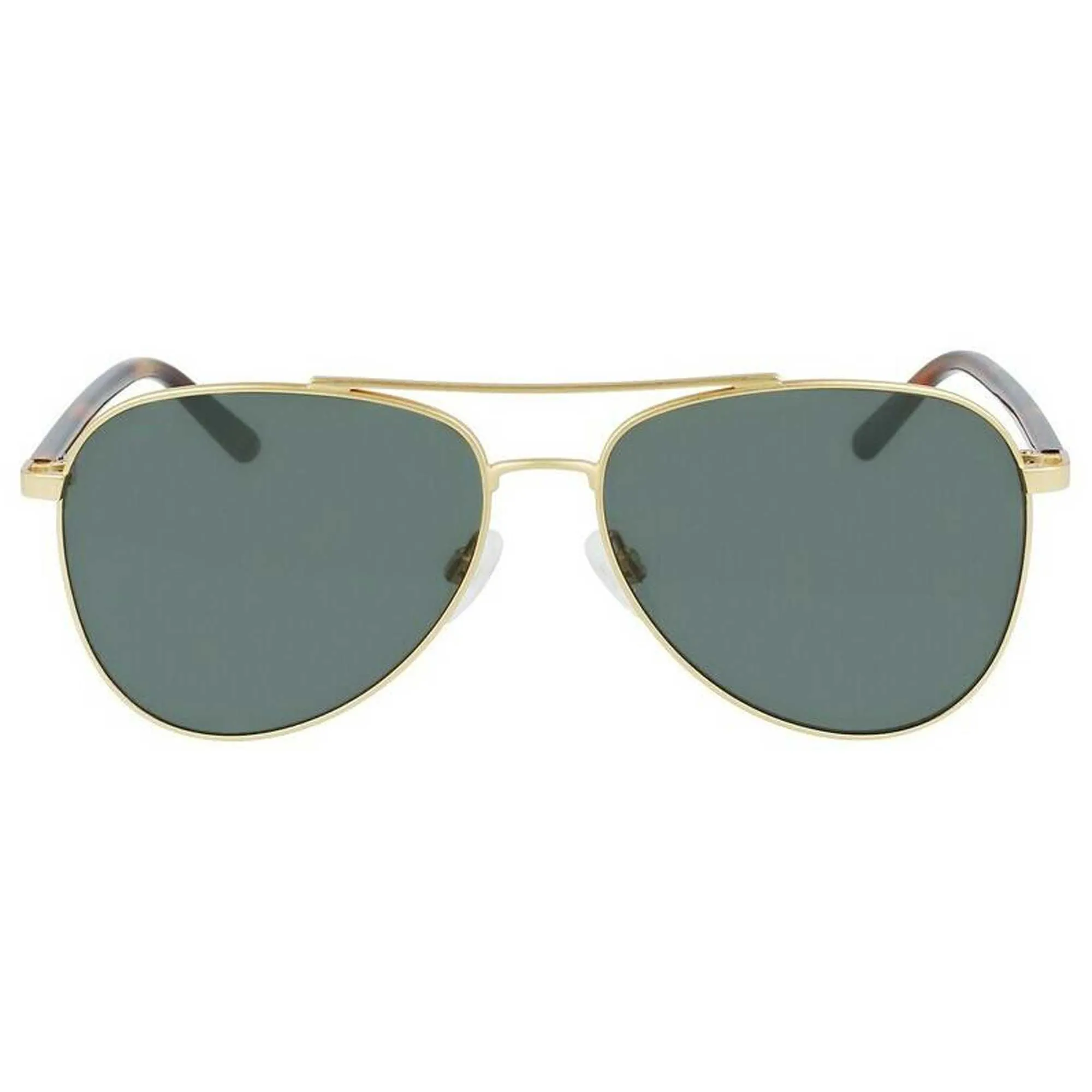 Calvin Klein Unisex Sunglasses - Satin Gold Metal Full Rim Pilot Frame | CK21306S 718