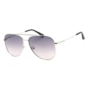 Calvin Klein Women's Sunglasses - Silver Metal Aviator Frame | CK19133S 046