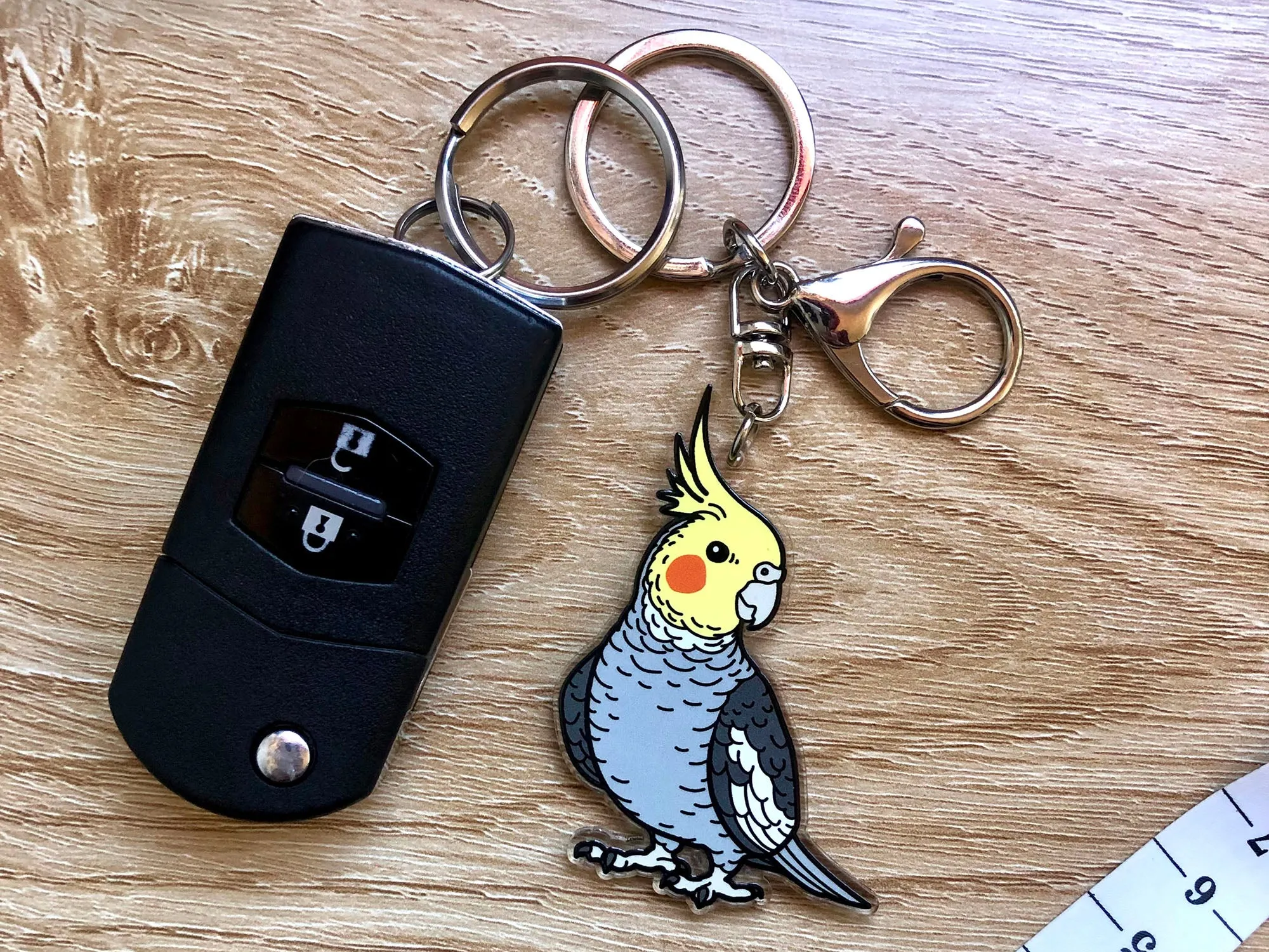 Cockatiel Keychain