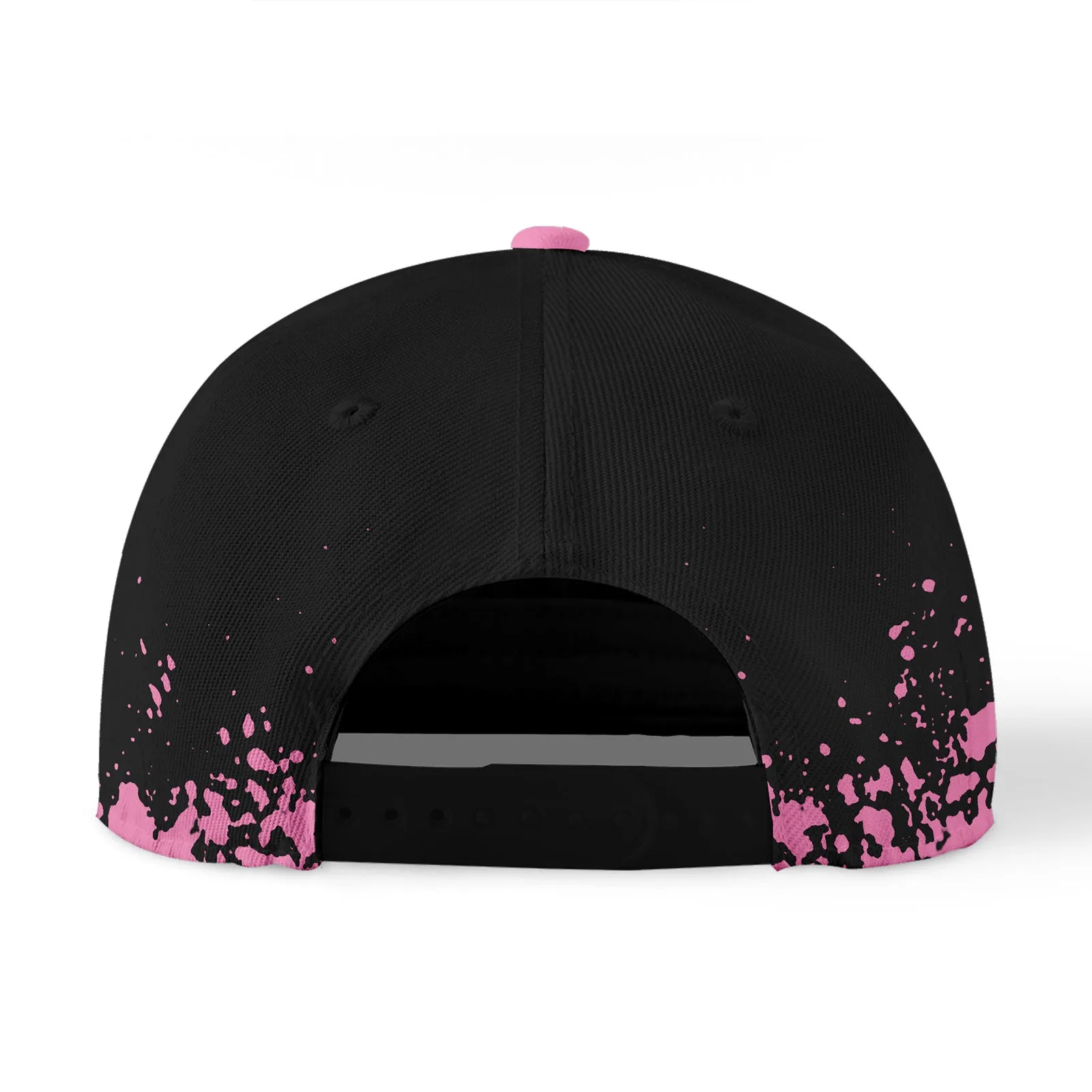 Custom Black Pink Hat Sport Design Cap Stitched Adjustable Personalized YW061-D020231-5