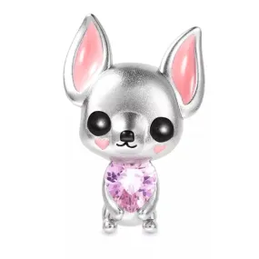 Cute Chihuahua Charm - 925 Sterling Silver