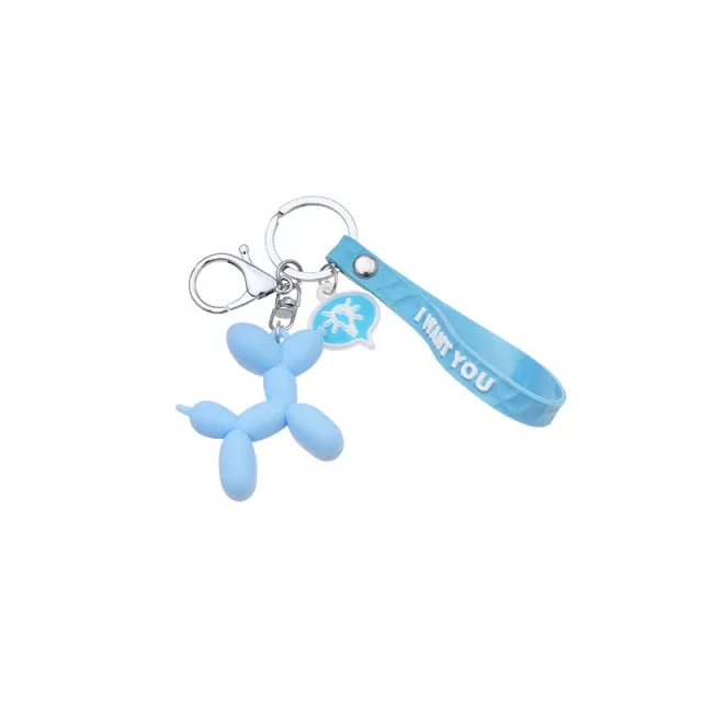 Cute French pendant Dog Keychains