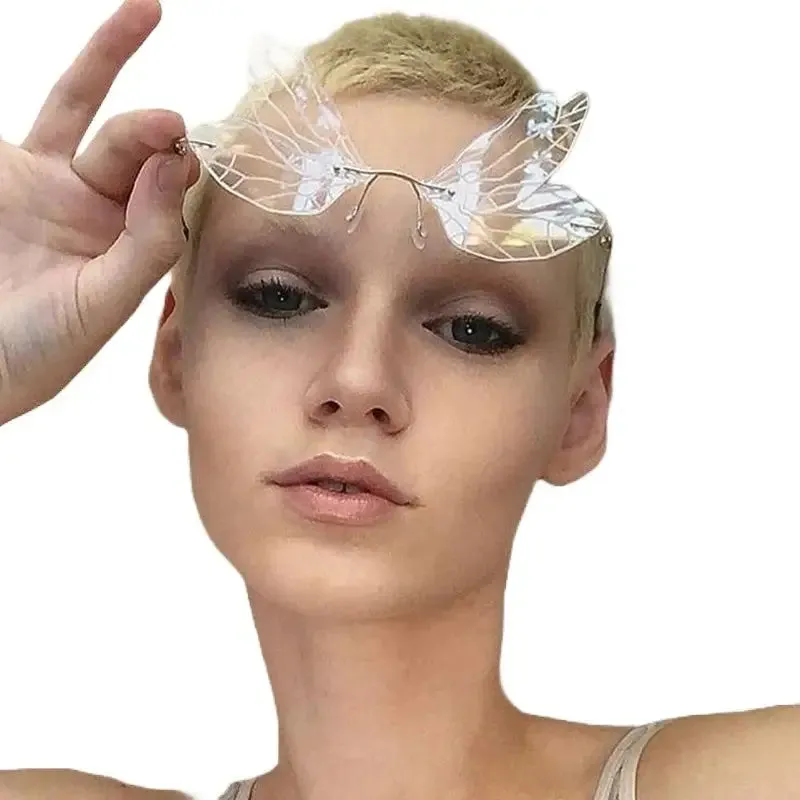 Dragonfly Fashion Rimless Sunglasses