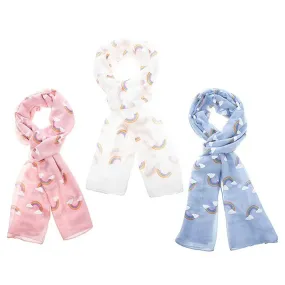 Equilibrium One Size Colourful Rainbow Print Scarf (Choice of 3)
