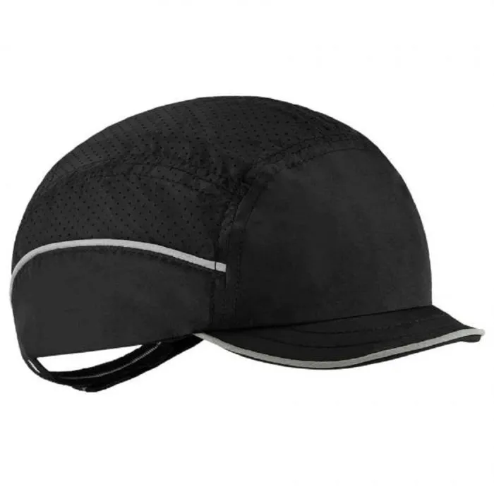 Ergodyne Skullerz 8955 Lightweight Bump Cap Hat, Black, Micro Brim, 1 Each