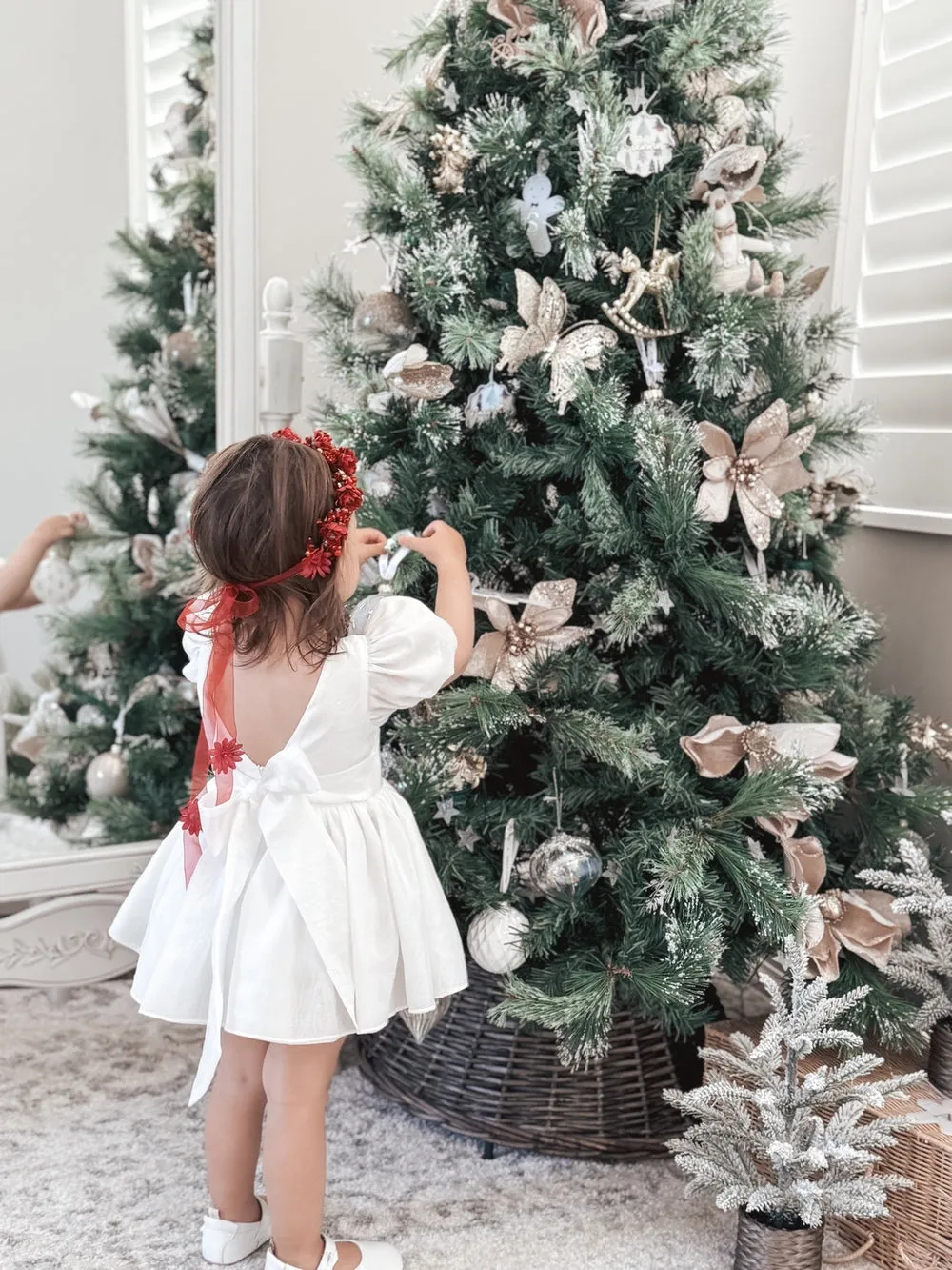 Eve Girls Christmas Flower Headband