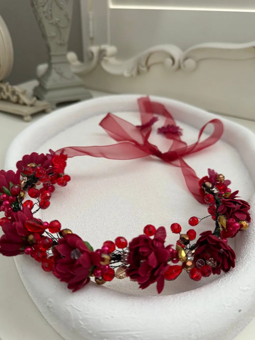 Eve Girls Christmas Flower Headband