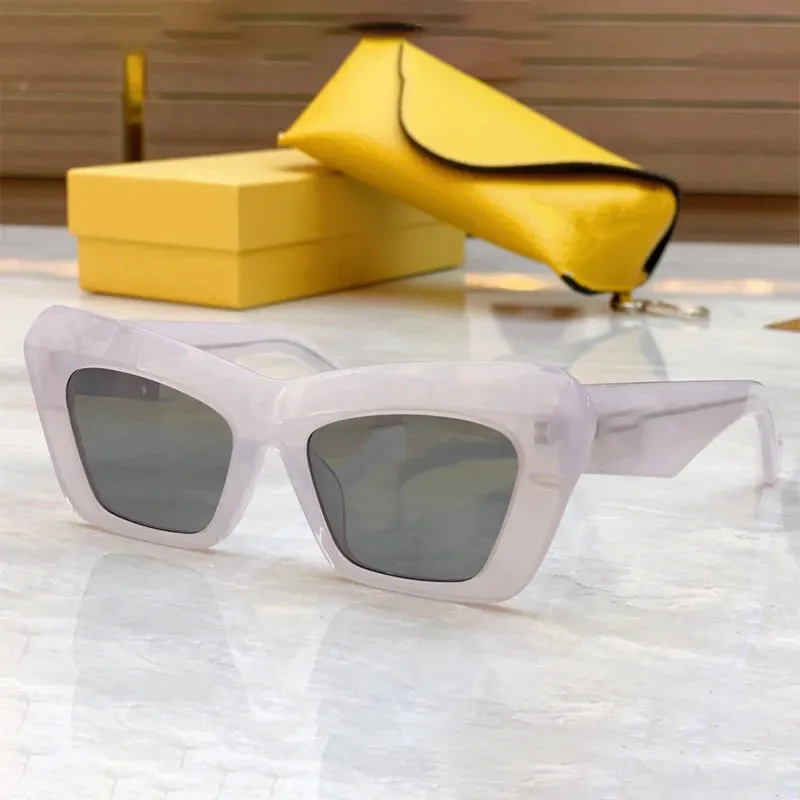 Eye Dow Cateye Sunglasses: Trendy Acetate Frame for Stylish Solar Protection