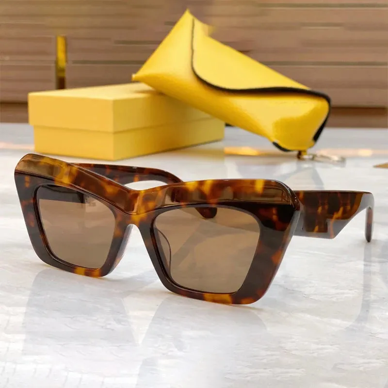 Eye Dow Cateye Sunglasses: Trendy Acetate Frame for Stylish Solar Protection