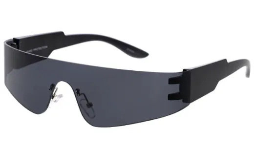Flat Top Mirrored  Lens Sunglasses