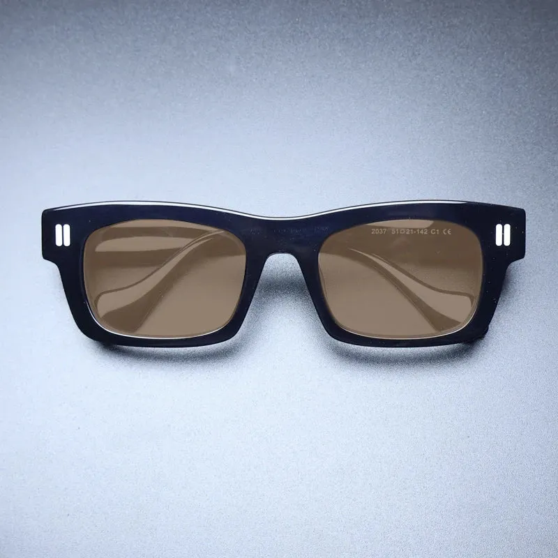 Gatenac Unisex Full Rim Square Acetate Polarized Sunglasses M004