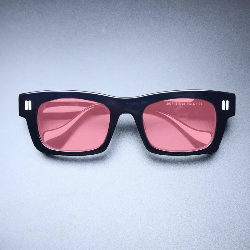 Gatenac Unisex Full Rim Square Acetate Polarized Sunglasses M004