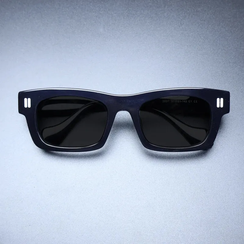 Gatenac Unisex Full Rim Square Acetate Polarized Sunglasses M004
