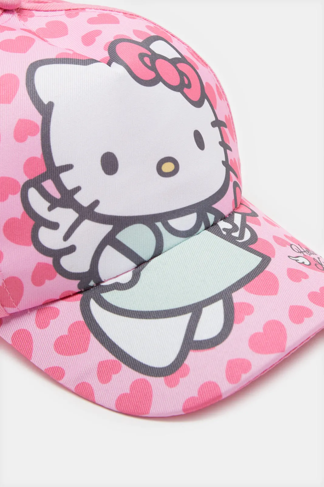 Girls Pink Hello Kitty Sunglasses With Cap (2 Piece)