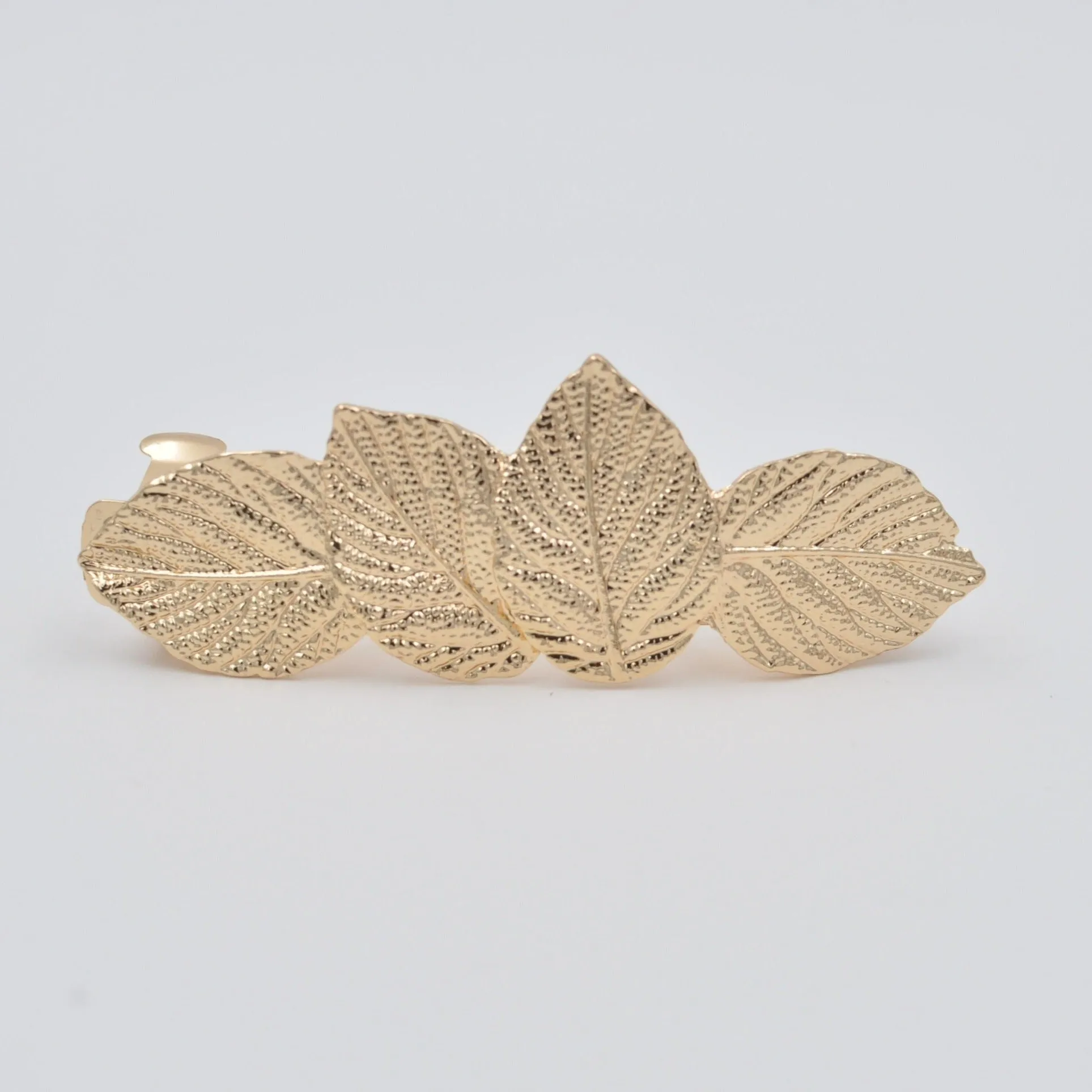 Gold Hair Clip Leaf Gold Hair Barrette