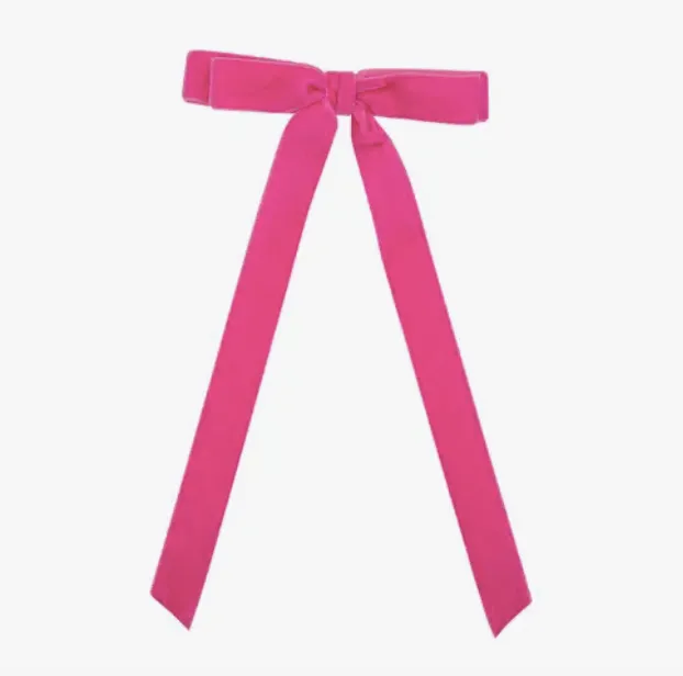 Grace & Grandeur Alice Long Bow Barrette: Gingerbread