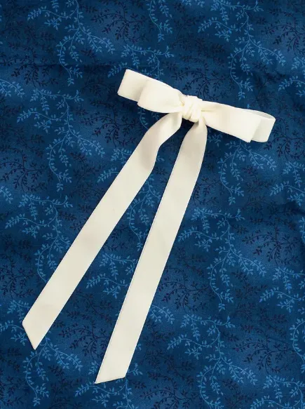 Grace & Grandeur Alice Long Bow Barrette: Gingerbread