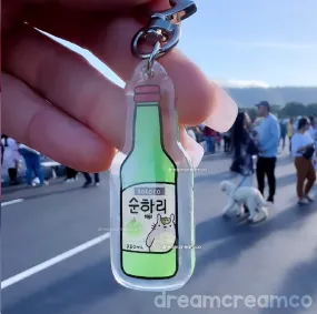 Green Apple Soju Spirit Acrylic Charm - Totoro