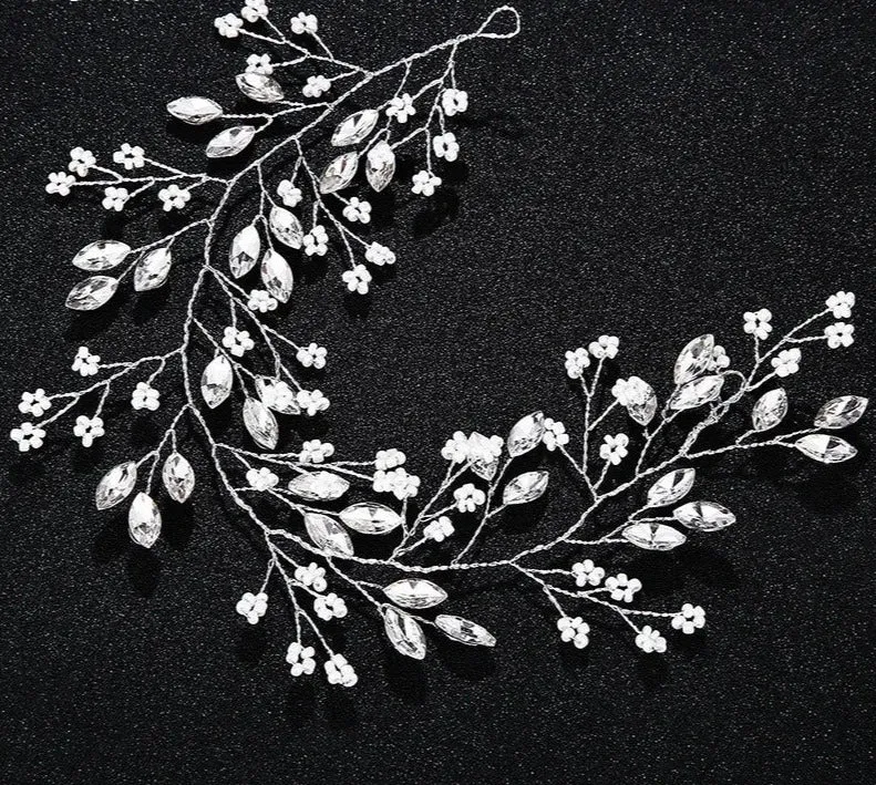 Handmade Flower Leaf Headbands Bridal Hair Vine Accessories