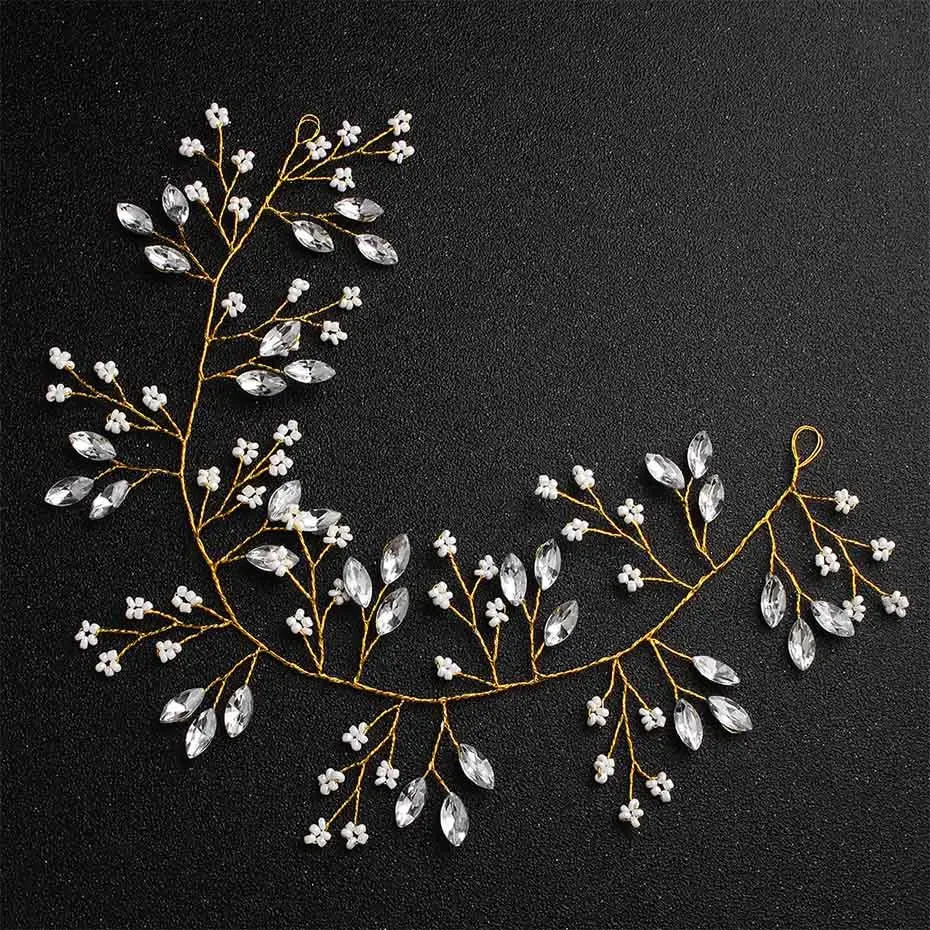 Handmade Flower Leaf Headbands Bridal Hair Vine Accessories