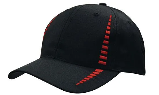 Headwear Breathable Poly Twill with Small Check Patterning Cap - 4010