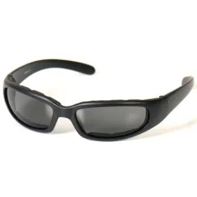 Hot Leathers Chicago Riding Sunglasses W/Smoke Lenses