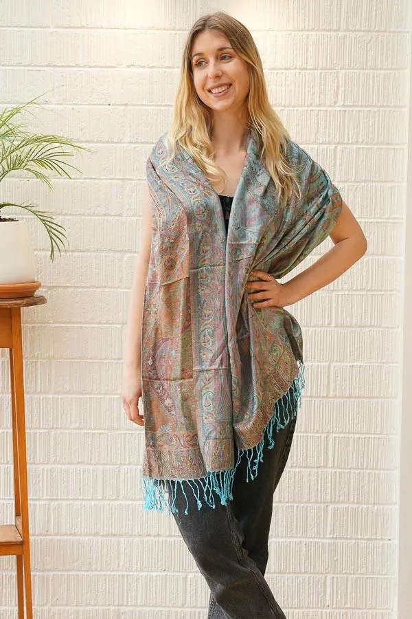 Kalamkari Colourful Modal Shawls