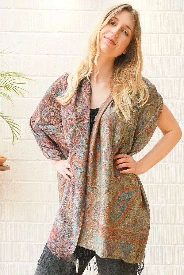 Kalamkari Colourful Modal Shawls