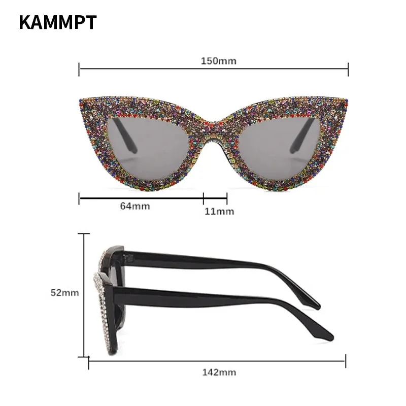 KAMMPT Cat Eye Sun Glasses - Rhinestones Eyewear