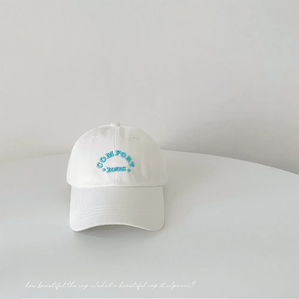 Letter baseball cap spring and summer women's fashion boys and girls all-match sun hat sun protection duck tongue hat