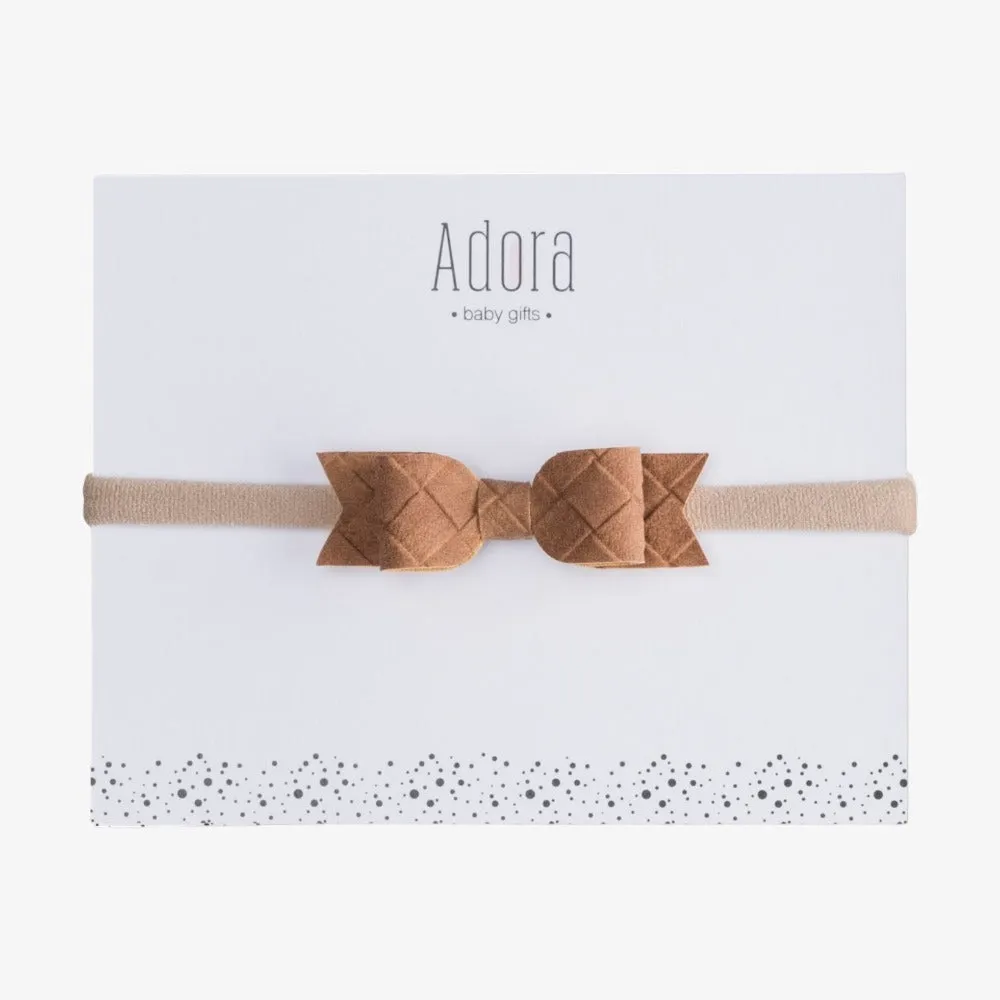 MINI SUEDE HEADBAND - Luggage