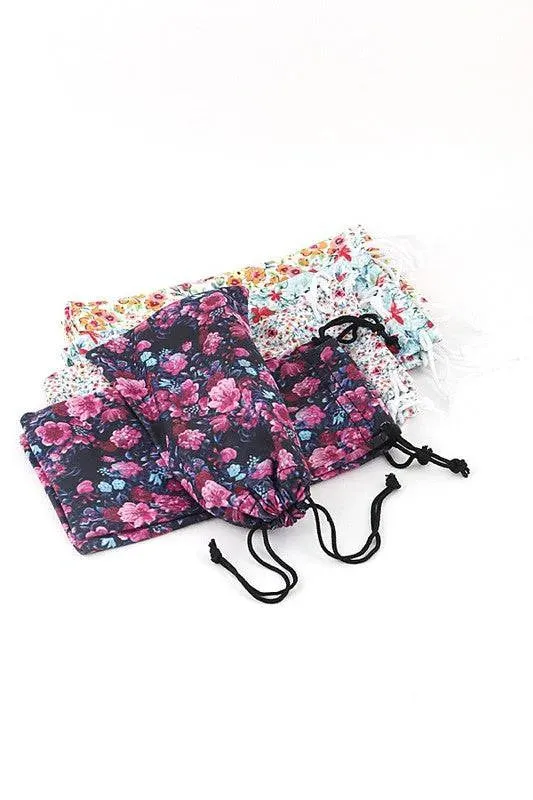 Mix Floral Sunglasses Pouch Set