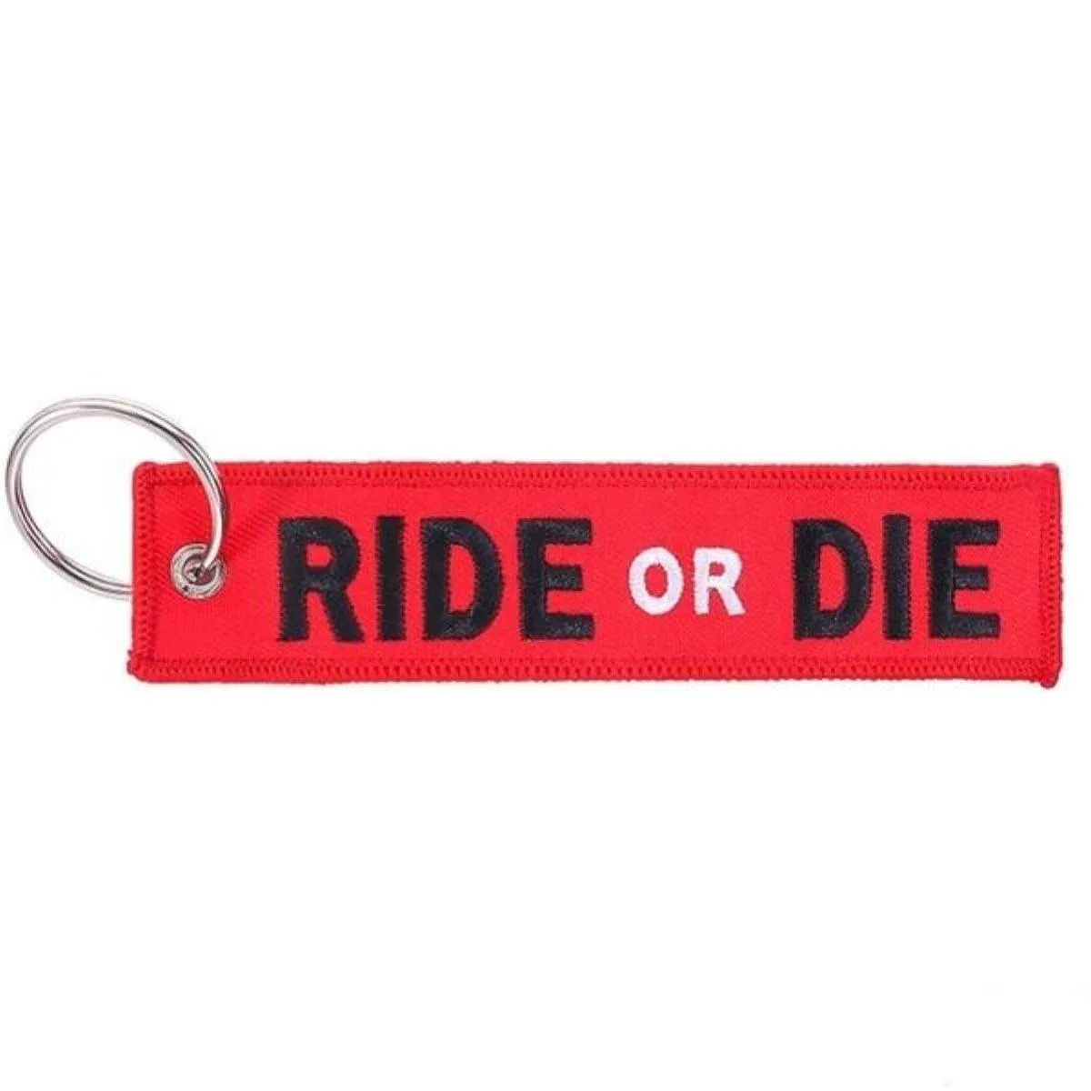 Motorcycle Tag Keychain, Zinc Alloy & Polyester