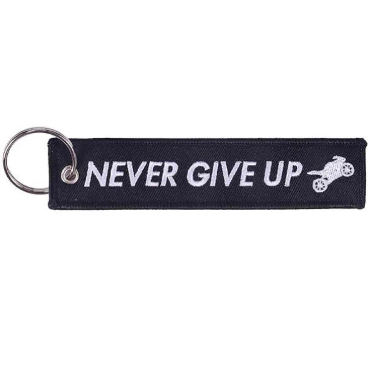 Motorcycle Tag Keychain, Zinc Alloy & Polyester