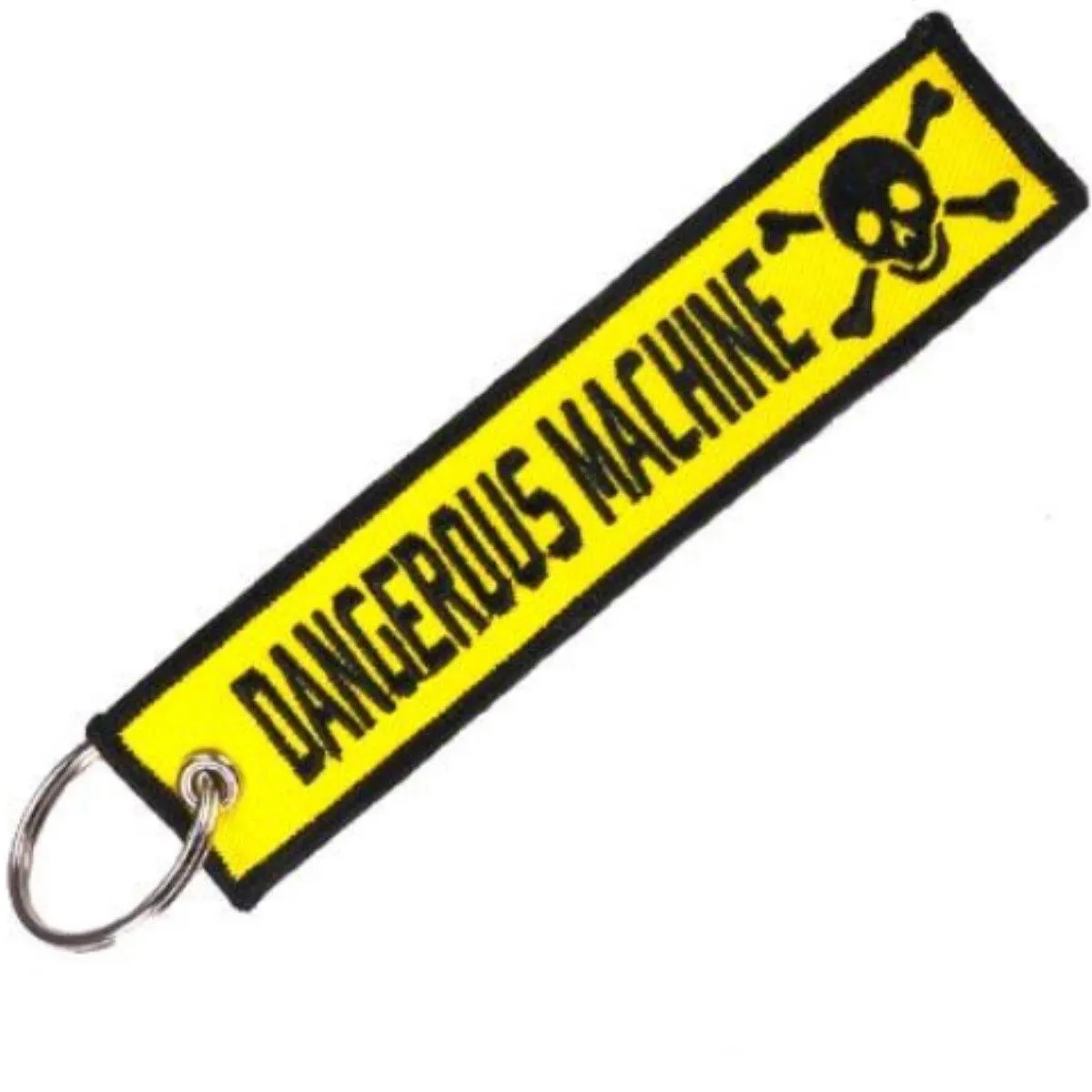 Motorcycle Tag Keychain, Zinc Alloy & Polyester