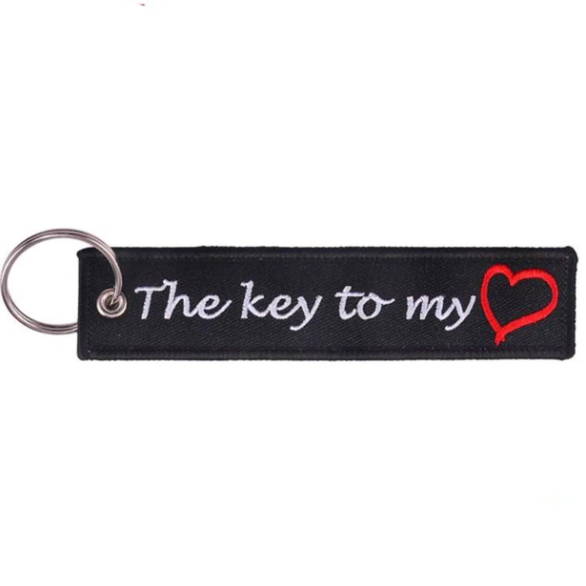 Motorcycle Tag Keychain, Zinc Alloy & Polyester