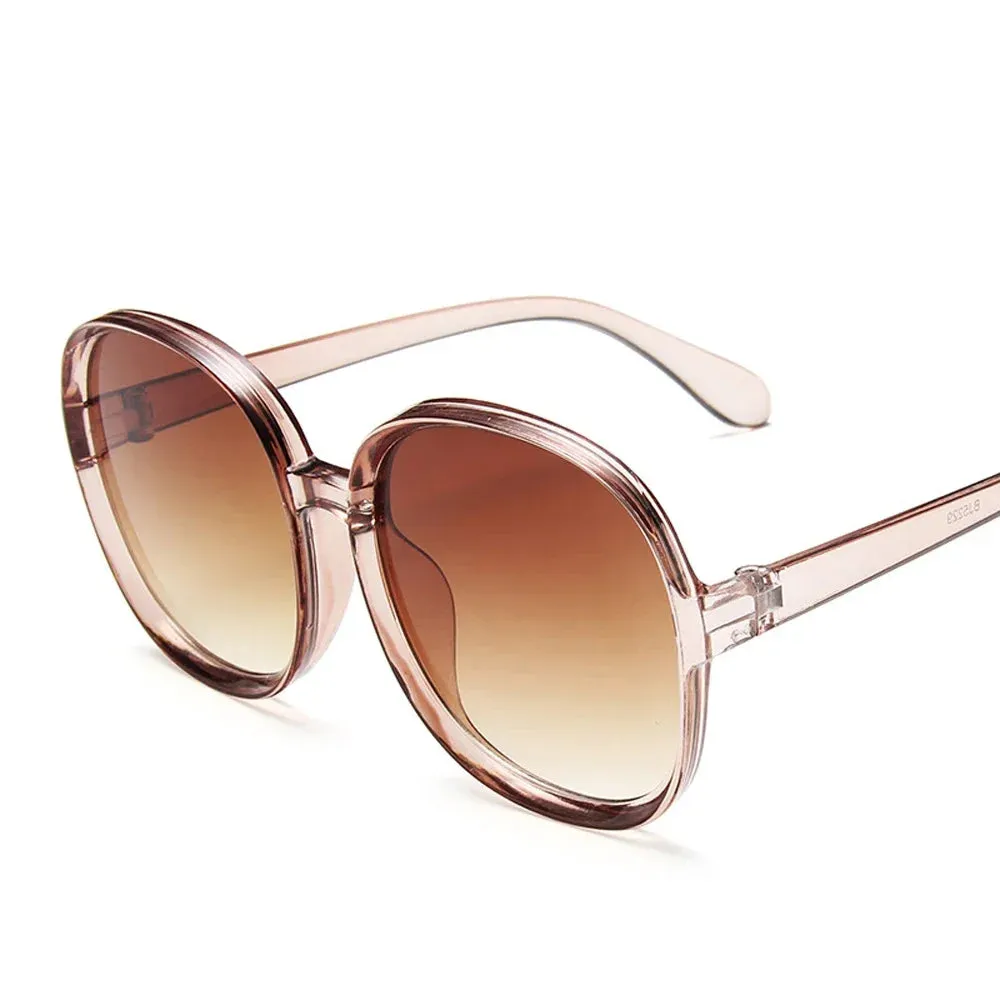 New Round Frame Sunglasses Women Retro Oversized Style