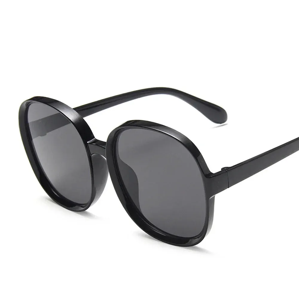 New Round Frame Sunglasses Women Retro Oversized Style