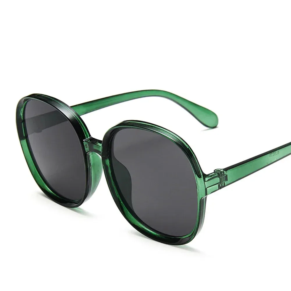 New Round Frame Sunglasses Women Retro Oversized Style